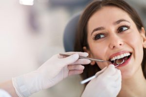 woman at dentist