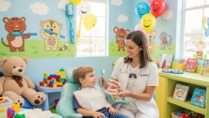 pediatric-dentist-caring-for-a-child-with-a-broken-tooth